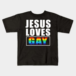Jesus Loves Gay Costume Gift Kids T-Shirt